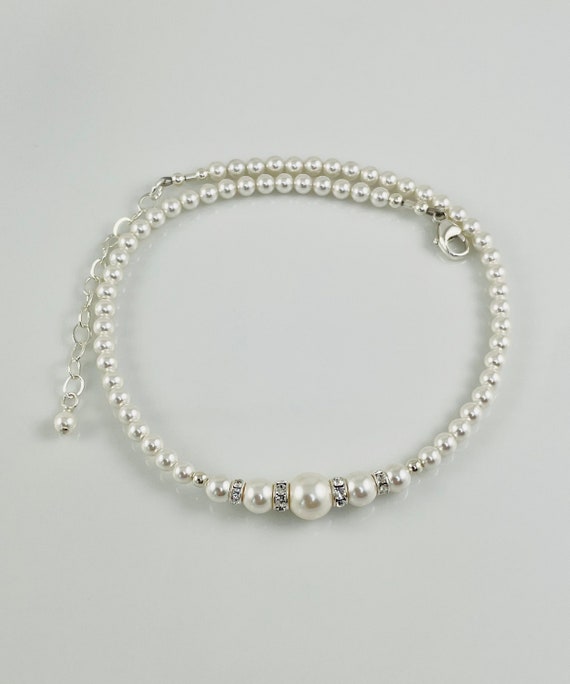 Set di collana di braccialetti di perle di tendenza della moda