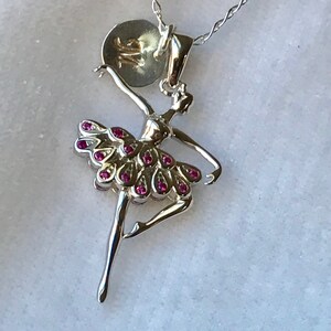 Sterling Silver Personalized Ballerina Necklace,Ballet Recital Necklace,Ballet Necklace,Recital Gifts Necklace,Dancer Gift Jewelry Necklace