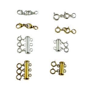 Necklace Detangler Clasp, Easy Detangling Layered Necklace, Silver Gold Layered Necklace Clasp Spacer, Multi Strand Necklace Clasp