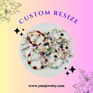 Custom Resize Jewelry,restringing beaded necklace,resizing beaded bracelet,broken beaded earrings,Restring Bracelet Necklace,repair jewelry