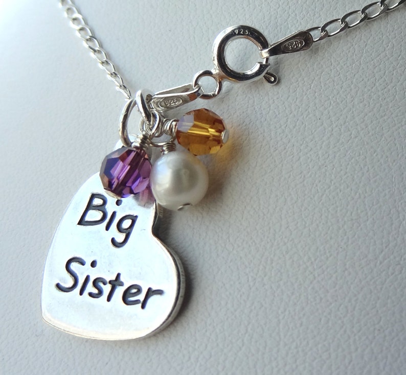 big sister necklace for child