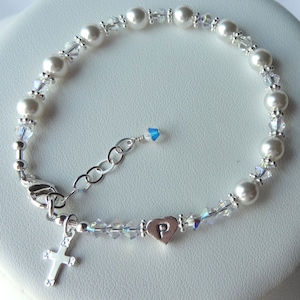 Pearl Godmother Rosary Bracelet,Pearl Rosary Bracelet,Confirmation Rosary Bracelet,Will You Be My Godmother Bracelet,Thank You For Godmother