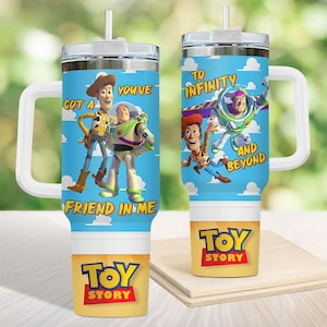Toy Story 40oz Tumbler, You've Got a Friend in Me Cup, Buzz Woody Gift, Pixar Disney Cup for Adults & Kids