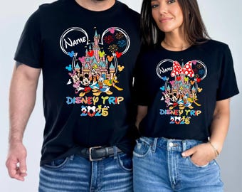 Custom Mickey and Minnie Shirt, Disneyland Mickey And Friends Shirt, Disney Trip 2025 Shirt, Family Matching Trip Shirt, Disney Matchin
