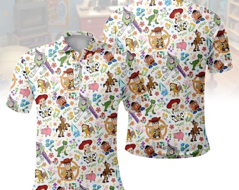 Disney Toy Story Polo Shirt, Woody Buzz Polo Men Outfit, Disney Woody Buzz Summer Polo Shirt, Disney Vacation Gift for Him