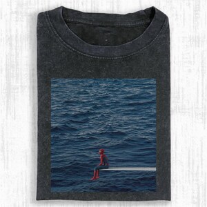 Spider Ocean Meme Comfort Colors Shirt, Superhero Sitting on Water Aesthetic Graphic Tee, Meme Spider man Shirt, Gift For Him