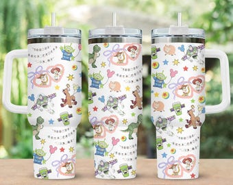 Bicchiere Toy Story con manico, "Hai un amico in me" da 40 oz, simpatico regalo Pixar per i fan Disney, bicchiere regalo per gli amici