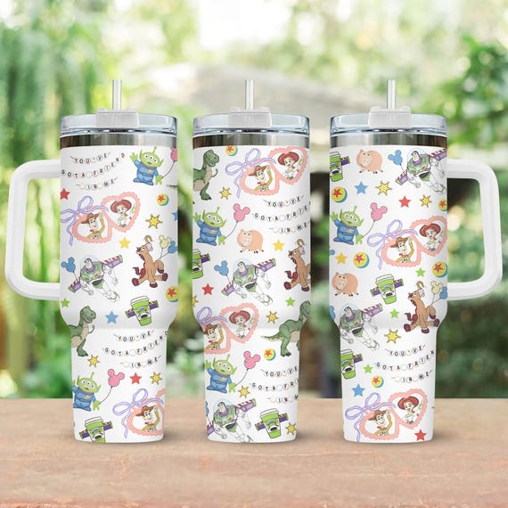 Toy Story Tumbler With Handle, You've Got A Friend In Me Tumbler 40oz, Cute Pixar Gift For Disney Fans, Tumbler Gift For Friends