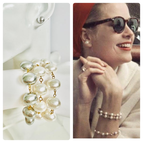 Grace kelly pearl bracelet clearance