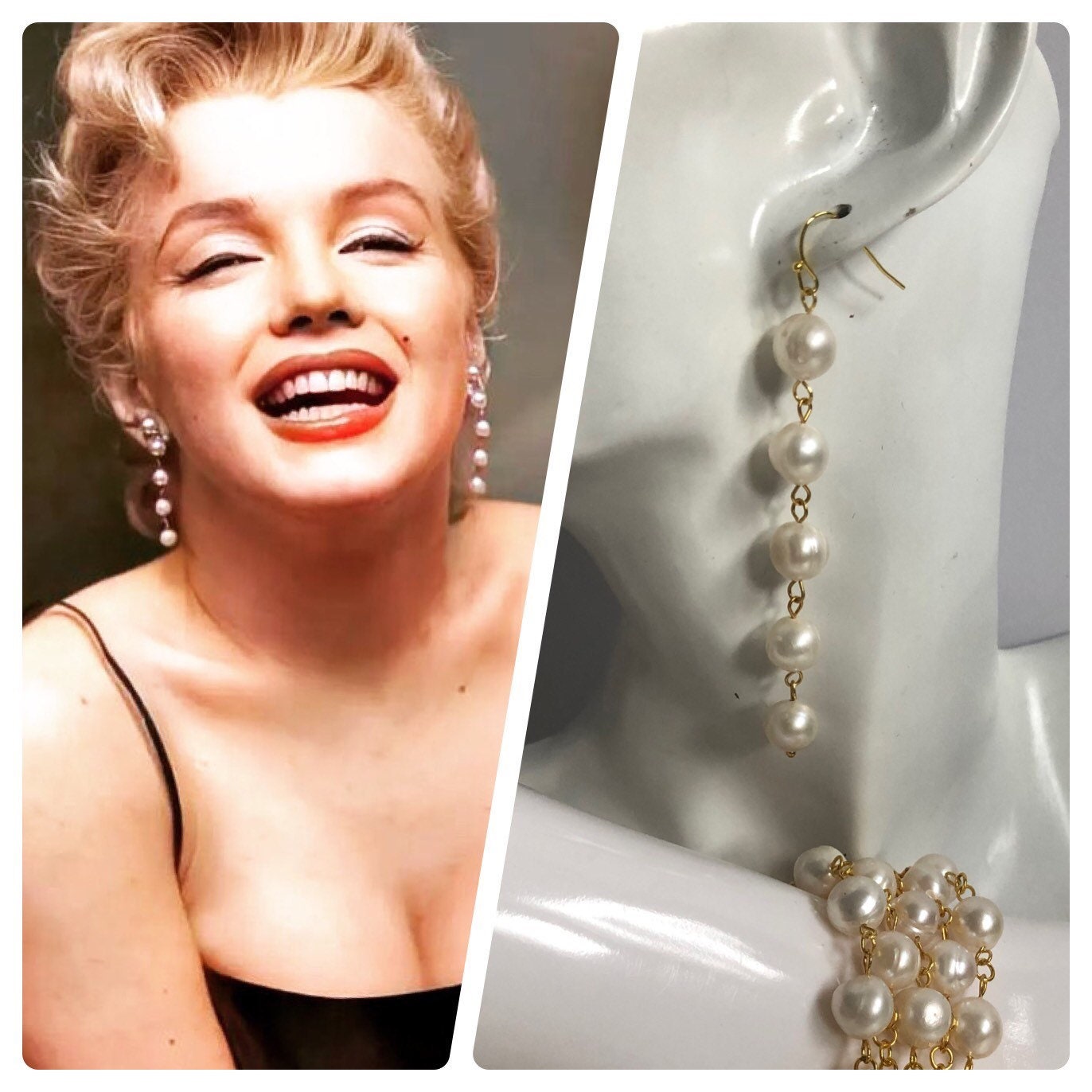 Marilyn Pearl Earrings Marilyn Pearl Earrings