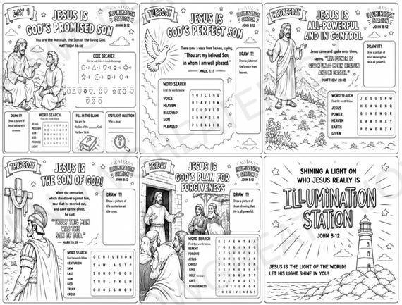 Illumination Station Lifeway VBS 2026 Activity Sheet