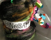 DiNgBaTtS Art Fiber Fun Batt Club Approx 2 ounces per month for 12 months Kooky Wacky Crazy Wild Everything