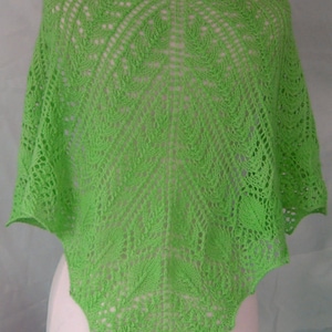 SHAWL Knitting Pattern, CASBAH knit shawl, charted PDF knitting pattern, neck scarf, shawlette 4 styles fingering weight