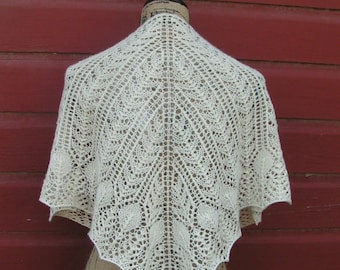 Shawl knitting Pattern, SHAWL knitting, download, knit lace pattern, charted PDF pattern, neck, scarf, shawlette, 4 styles, fingering weight