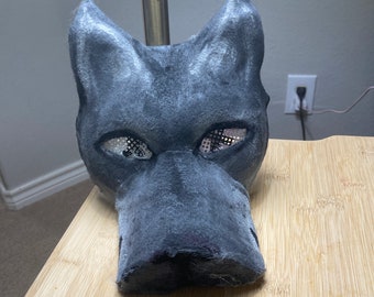 Wolf filzte Therian-Maske
