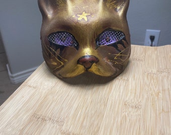 Goldene Therian-Maske Cosplay