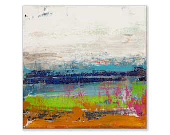 Views of Nature 87 - 8x8 Inch Original Abstract Landscape Painting