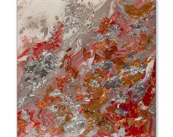 Microcosm 11 - 6 x 6-Zoll-Original abstraktes Gemälde, moderne kleine Malerei, zeitgenössische Kunst, kleine Malerei