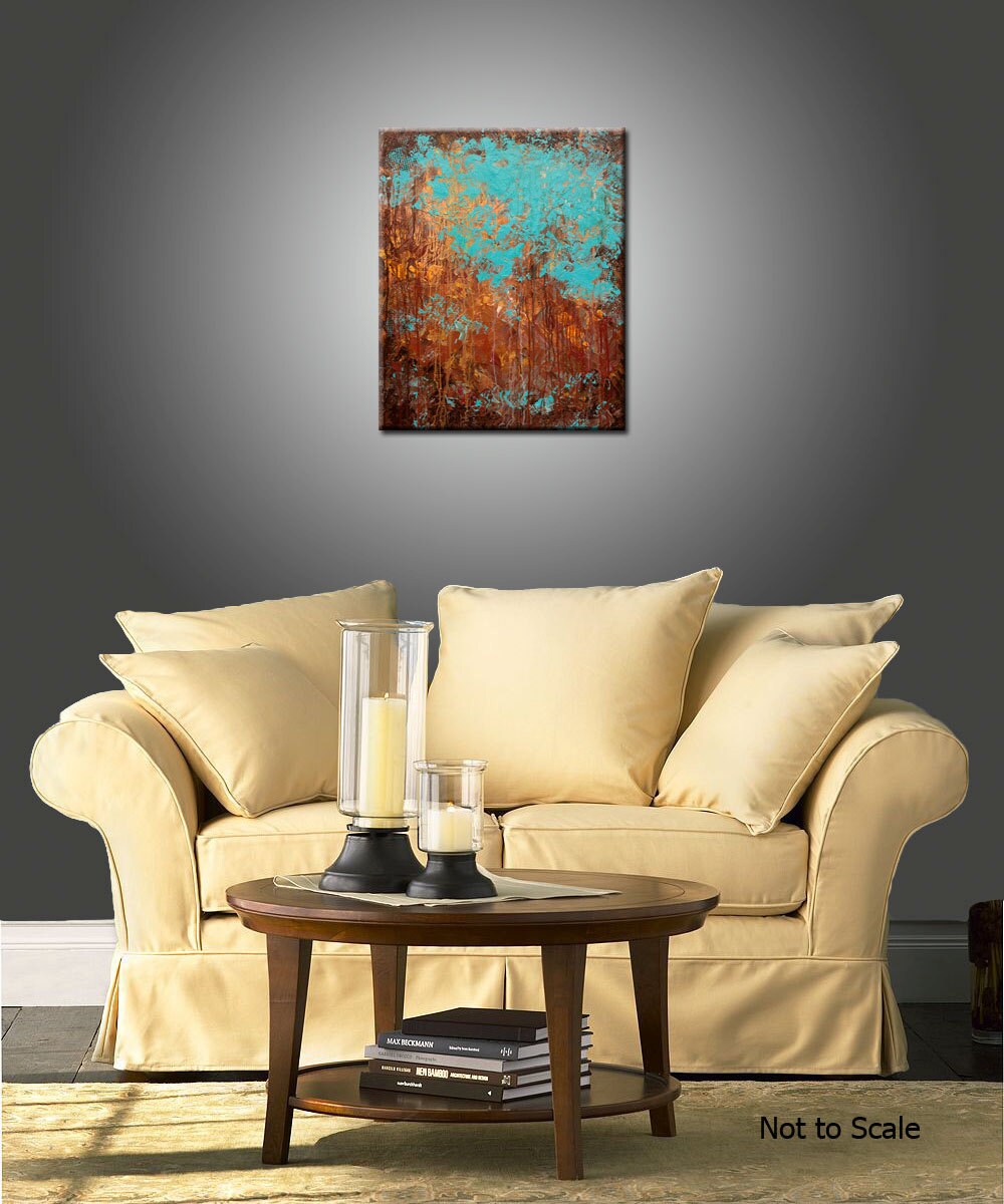 Original Abstract Modern Painting Title Recollection Etsy