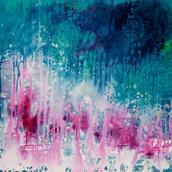 Connection - Original Abstract Painting, Landscape Wall Art