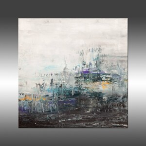 Stormcloud - Original Abstract Painting, Art Abstract Painting Large Wall Art Textured Painting Canvas Art Industrial Rustic Modern Art