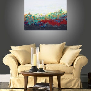 Sunrise Vista Large Original Abstract Painting, Landscape, Canvas Art, Modern, Contemporary image 5