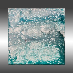 Aquamarine - Original, Modern, Fine Art Abstract Painting, Acrylic on Canvas, Contemporary Art