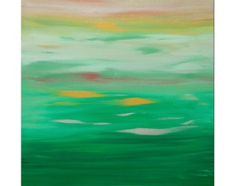 Sunset 68 - 20x20 Inches, Original, Modern, Fine Art Abstract Painting, Acrylic on Canvas, Contemporary Art