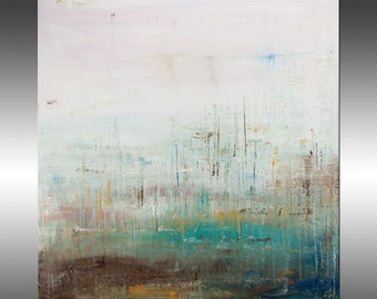 Salt Marsh - Original Abstract Painting, Modern Art, Contemporary, Square Painting, Original Modern Abstract Painting