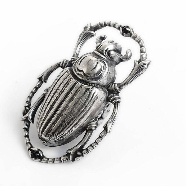 Adjustable Scarab Ring Silver plated Egyptian jewelry Beetle Ring Gothic Jewelry Steampunk Jewelry Large Statement Ring Oxidized Alternative