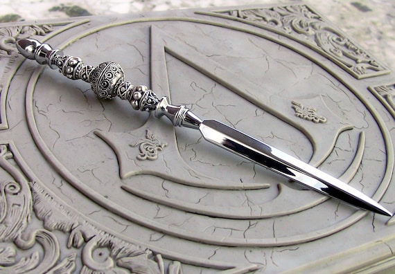 Silver Letter Opener, Gothic Home Decor, Antique Sword Dagger, Dark  Academia Decor 