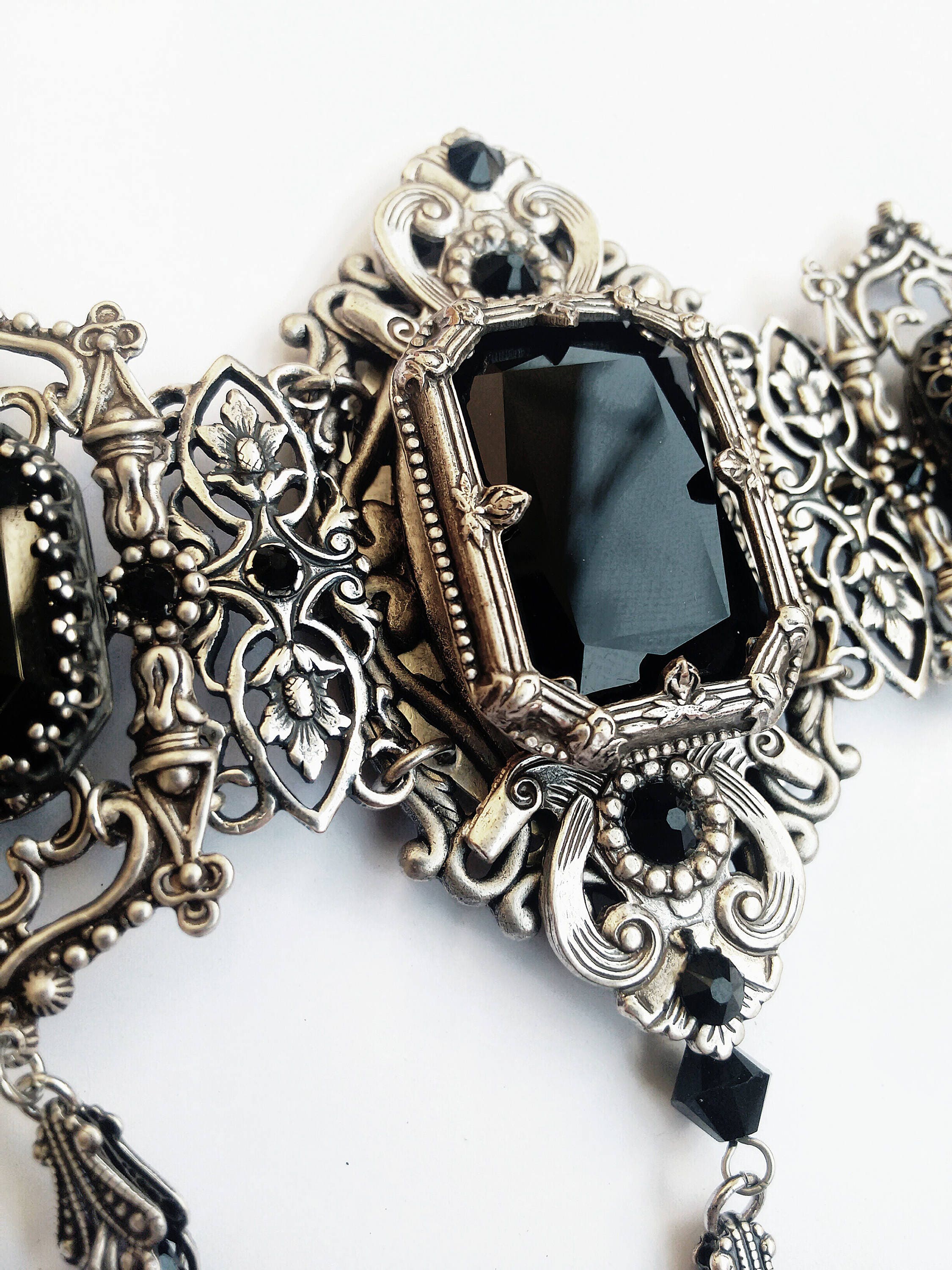Halsband Halskette Choker Gothic Victorian Vintage Spitze Schleife Halsband Halskette Choker Gothic Victorian Vintage Spitze Schleife