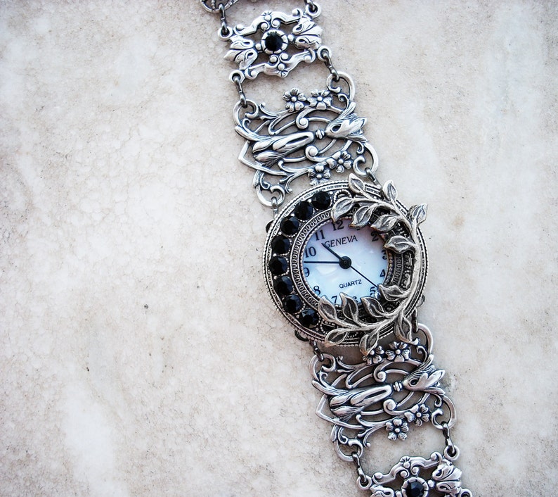 Unique Women Watches Gothic Jewelry Black Gothic Watch Womens Etsy