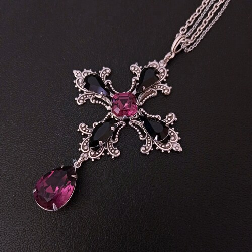 Large Cross Pendant Gothic Cross 