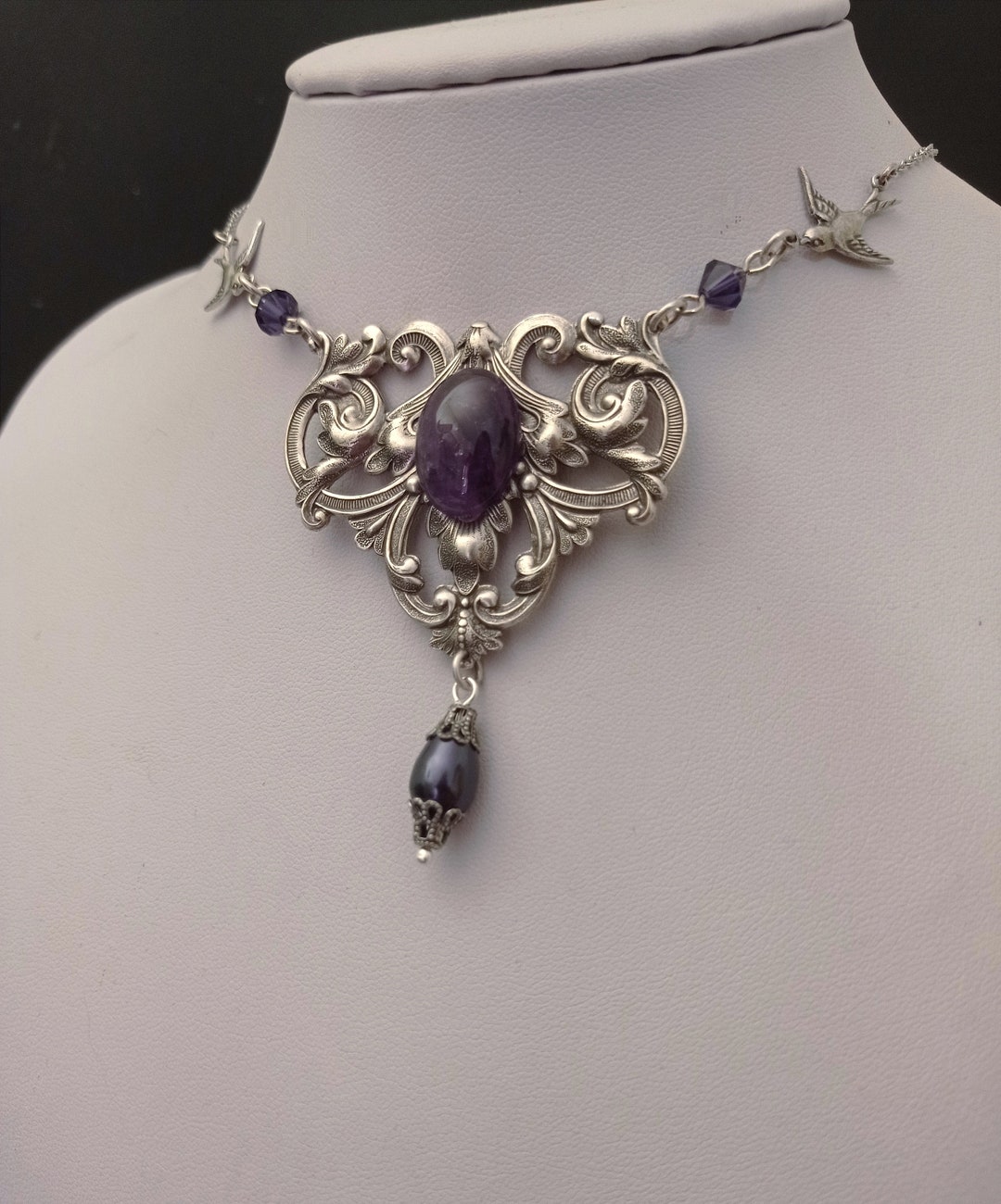 silver-amethyst-necklace-amethyst-victorian-gothic-necklace-february