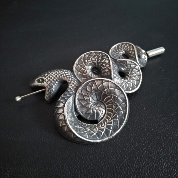Serpent broche écharpe broche Serpentard broche épinglette vêtements décoration collier châle broche gothique bijoux