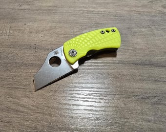 Escala Micarta Spyderco McBee Dayglow G10