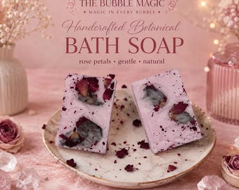 Rose Eucalyptus Goat Milk Soap | Handcrafted Botanical Bar, Natural Skincare