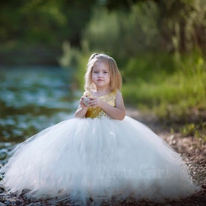 White and gold theme dress 2025