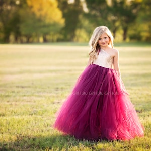 Dark red flower girl dresses shop