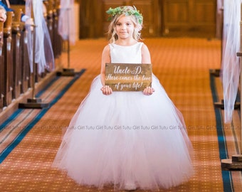 White Flower Girl Dress Toddler, Girls White Sequin Tulle Dress, Tutu Sequined Sleeveless Style