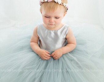 Toddler Tutu Dress, Toddler Flower Girl Dress, Birthday Tutu Dress for Baby Girl - Custom Tulle Girls Dress - Choose your color!