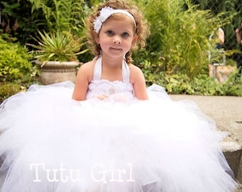 White Tutu Dress - Tutu Girl Original Design