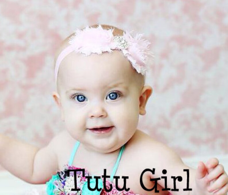 Light Pink Baby Headband Pastel Pink Headband Baby Girl Hair Etsy