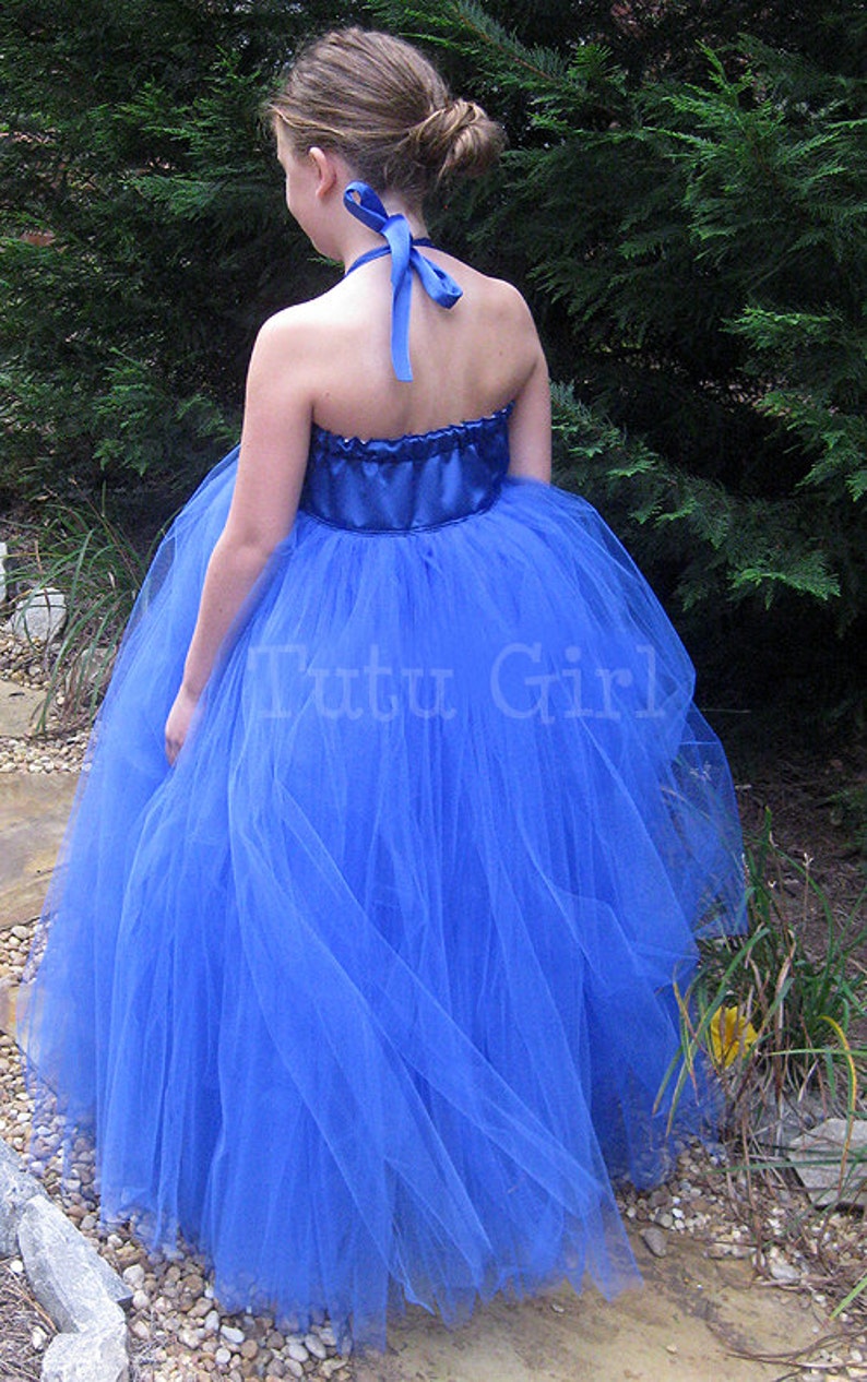 Flower Girl Dress Royal Blue tutu dress baby toddler Sapphire Etsy