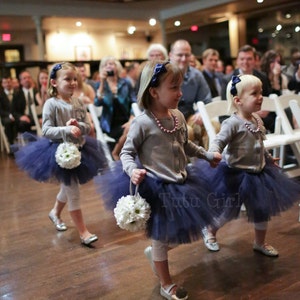 Flower Girl Tutus, Flower Girl tutu For girls, Wedding Tutu CUSTOM COLOR image 4