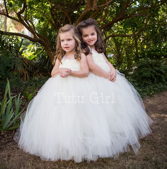 Ivory Flower Girl Dress, Tutu Dress Ivory, Cream Tutu Dress for Flowers Girls, Babies, Toddlers, Girls, Weddings Ivory Flower Girl Dress, Tutu Dress Ivory, Cream Tutu Dress for Flowers Girls, Babies, Toddlers, Girls, Weddings