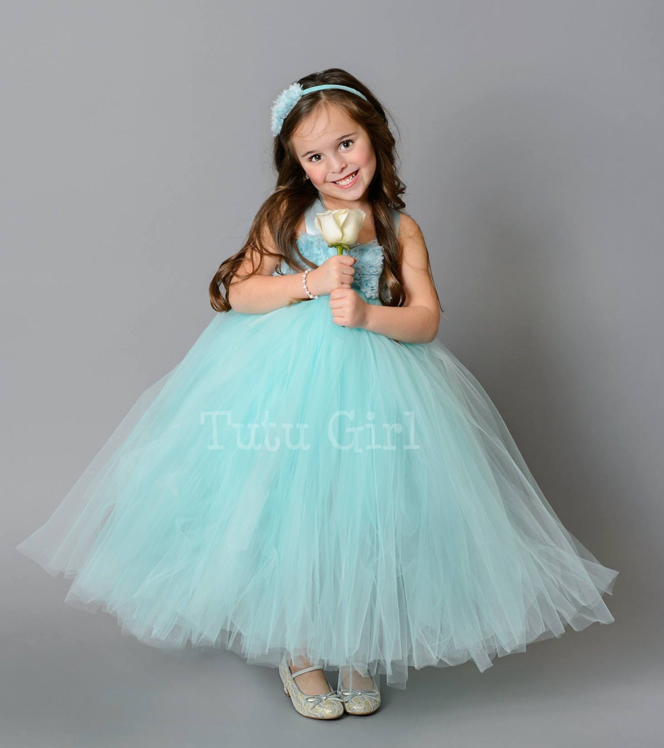 Aqua Tutu Dress Flower Girl Dress Aqua Bridesmaid Dress Tutu | Etsy