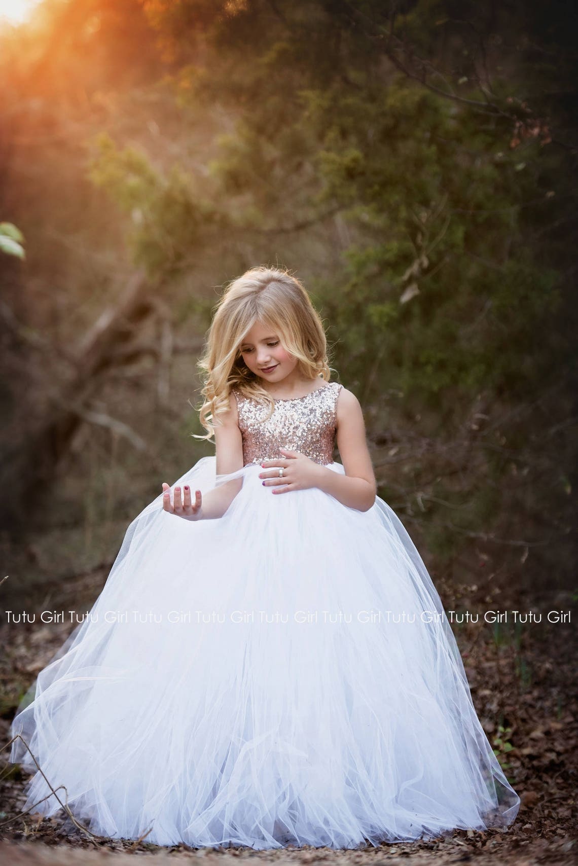 Blush Gold Flower Girl Dress Blush Sequin Tutu Dress Blush Etsy