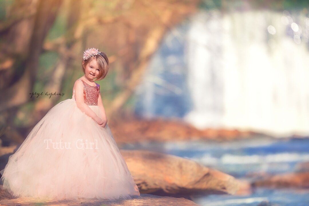 Sequin tutu dress, Rose Gold Bodice and Blush tulle skirt - Sleeveless Style - Custom for your little girl! Sequin tutu dress, Rose Gold Bodice and Blush tulle skirt - Sleeveless Style - Custom for your little girl!